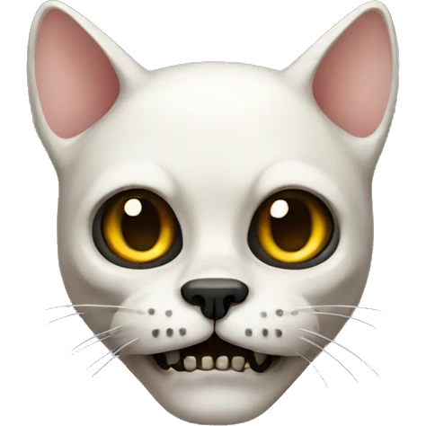 Skull cat emoji