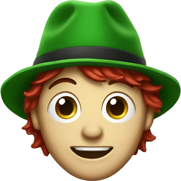 Spiderman with an irish hat emoji