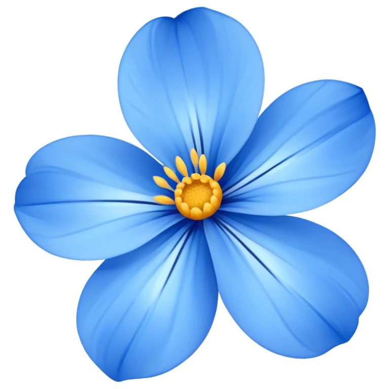 Blue flower emoji
