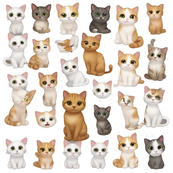 cute cats emoji