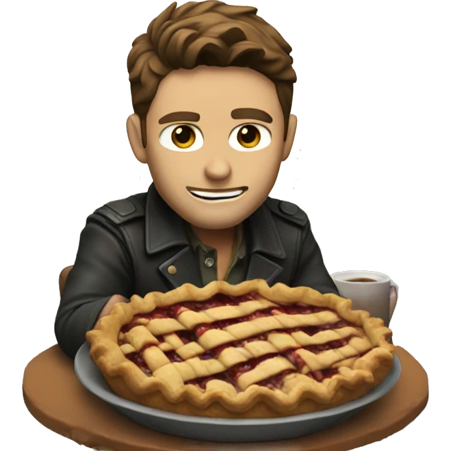 Dean Winchester eating pie  emoji
