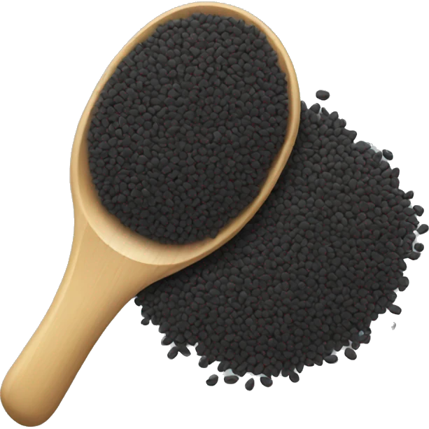 Black sesame seeds emoji