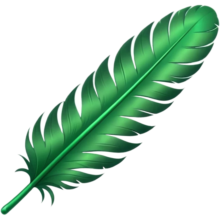 Green feather emoji