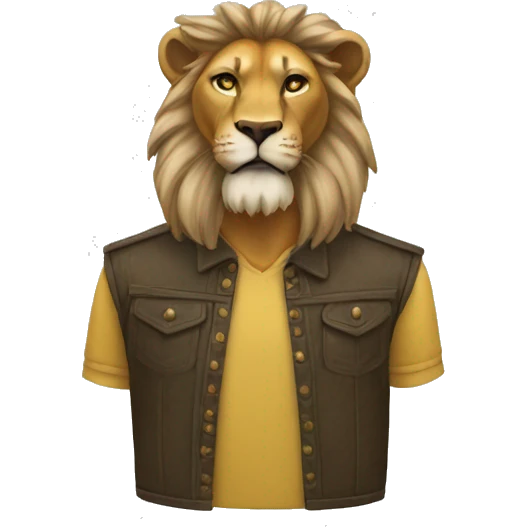 León con un ladron emoji