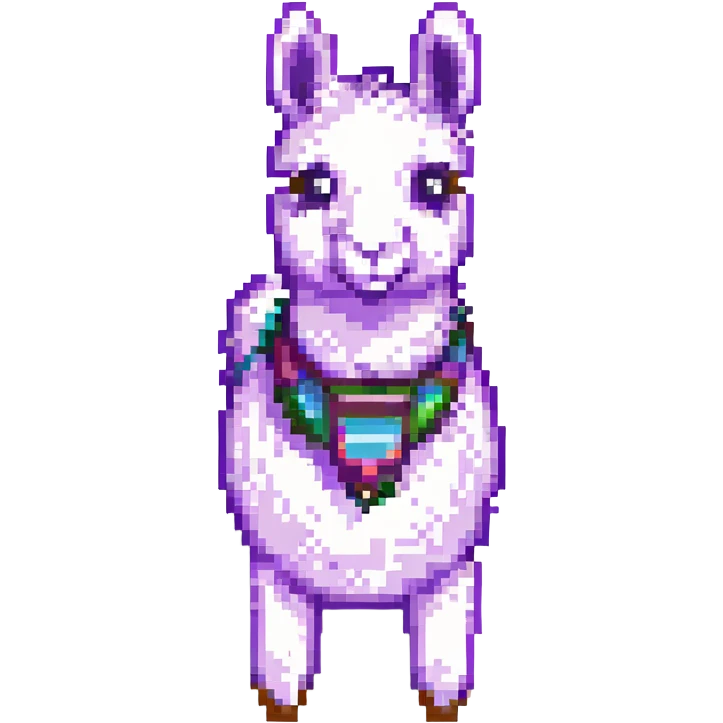 Fortnite llama in pixel art style emoji