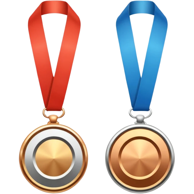 gold, silver and bronze medal emoji