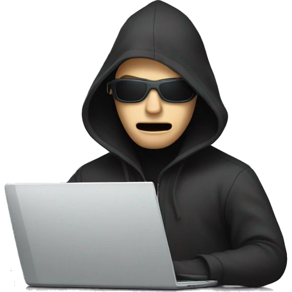 Hacker on computer  emoji