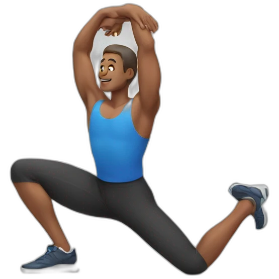 stretching man emoji