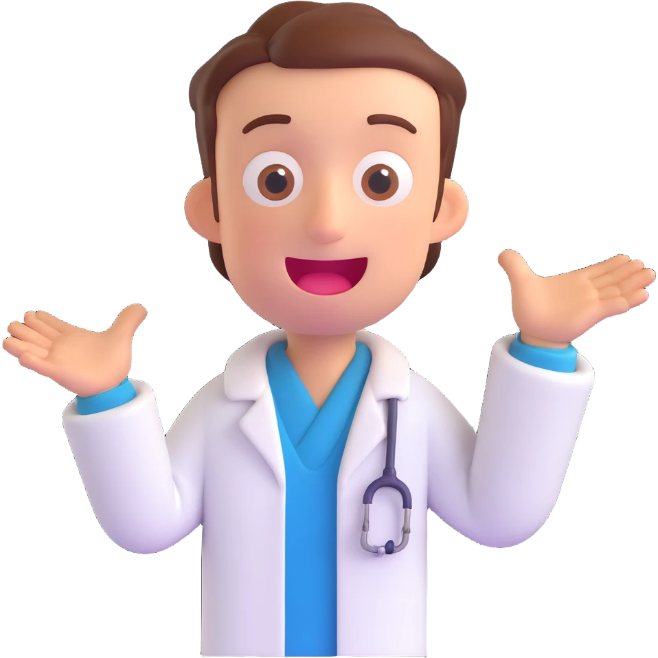 discord role icon for a psychiatric clinic in 3D style, main color #6fe8f3, patient character with funny face silly pose, comical light emoji