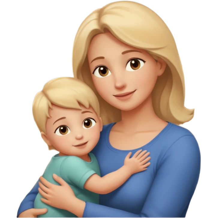 A loving mother holding her young child in her arms, warm natural light coming through a window, soft smile, emotional connection, candid moment, realistic photography, shallow depth of field, high resolution, warm tones
 emoji