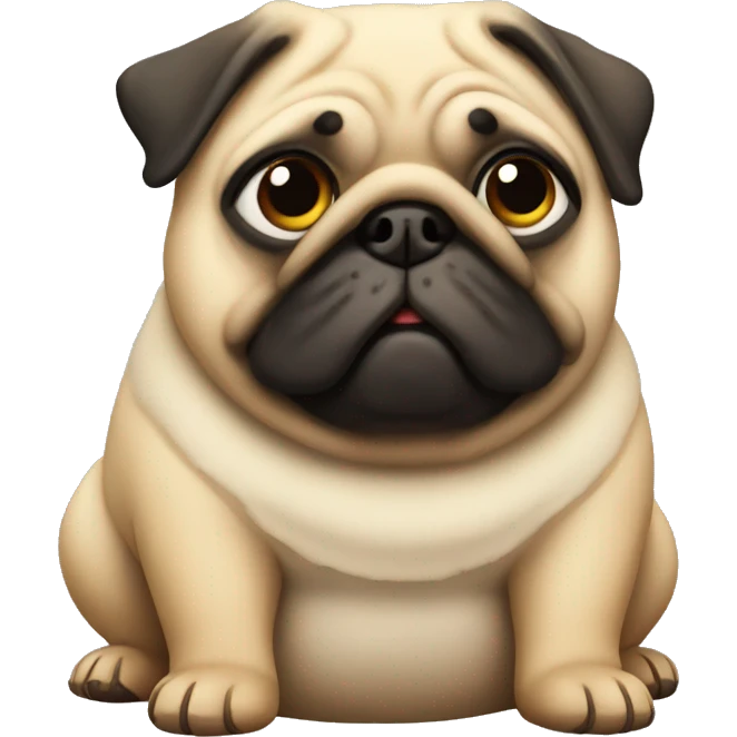 Fat pug emoji