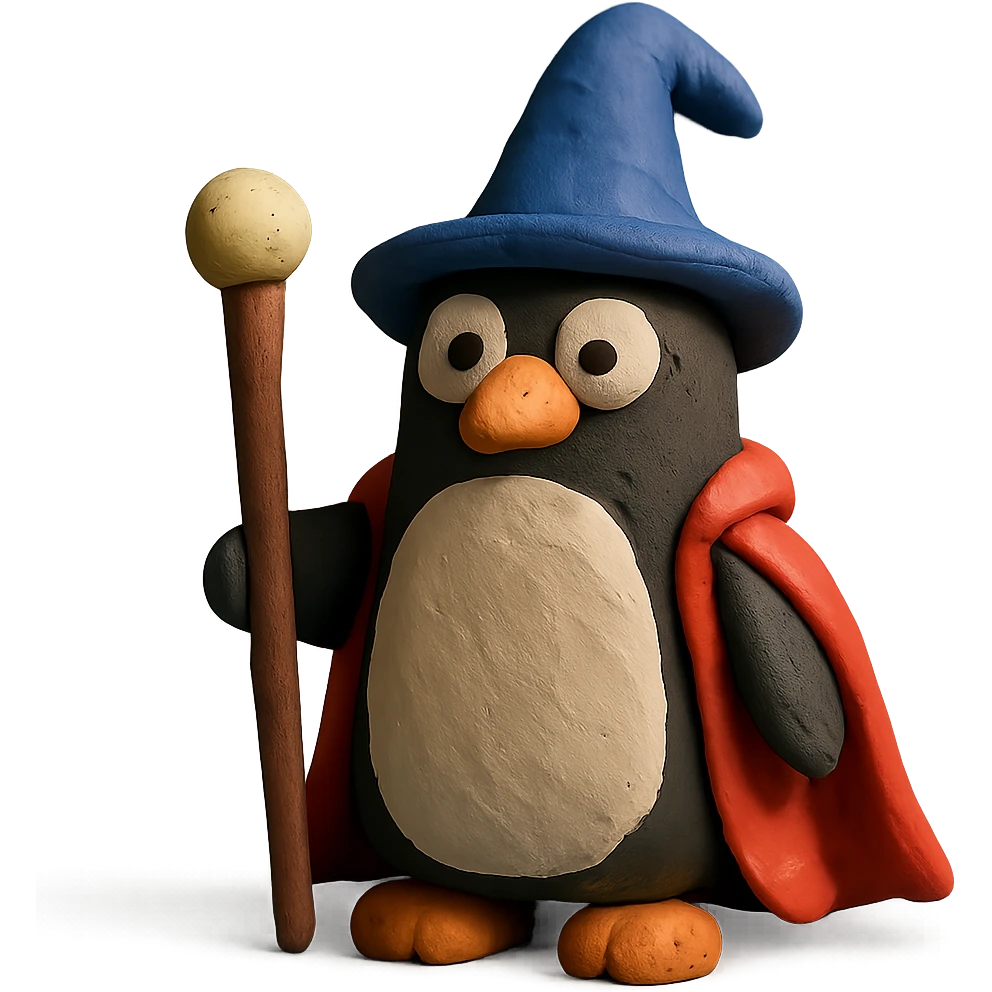 penguin wizard emoji