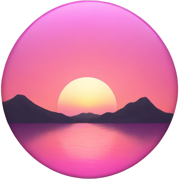 Pink sunset emoji