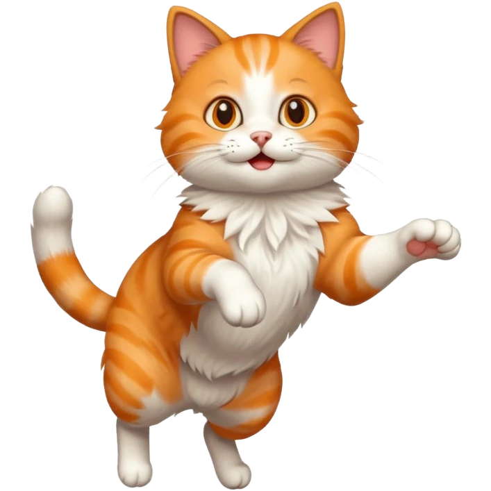 Un chat qui saut emoji
