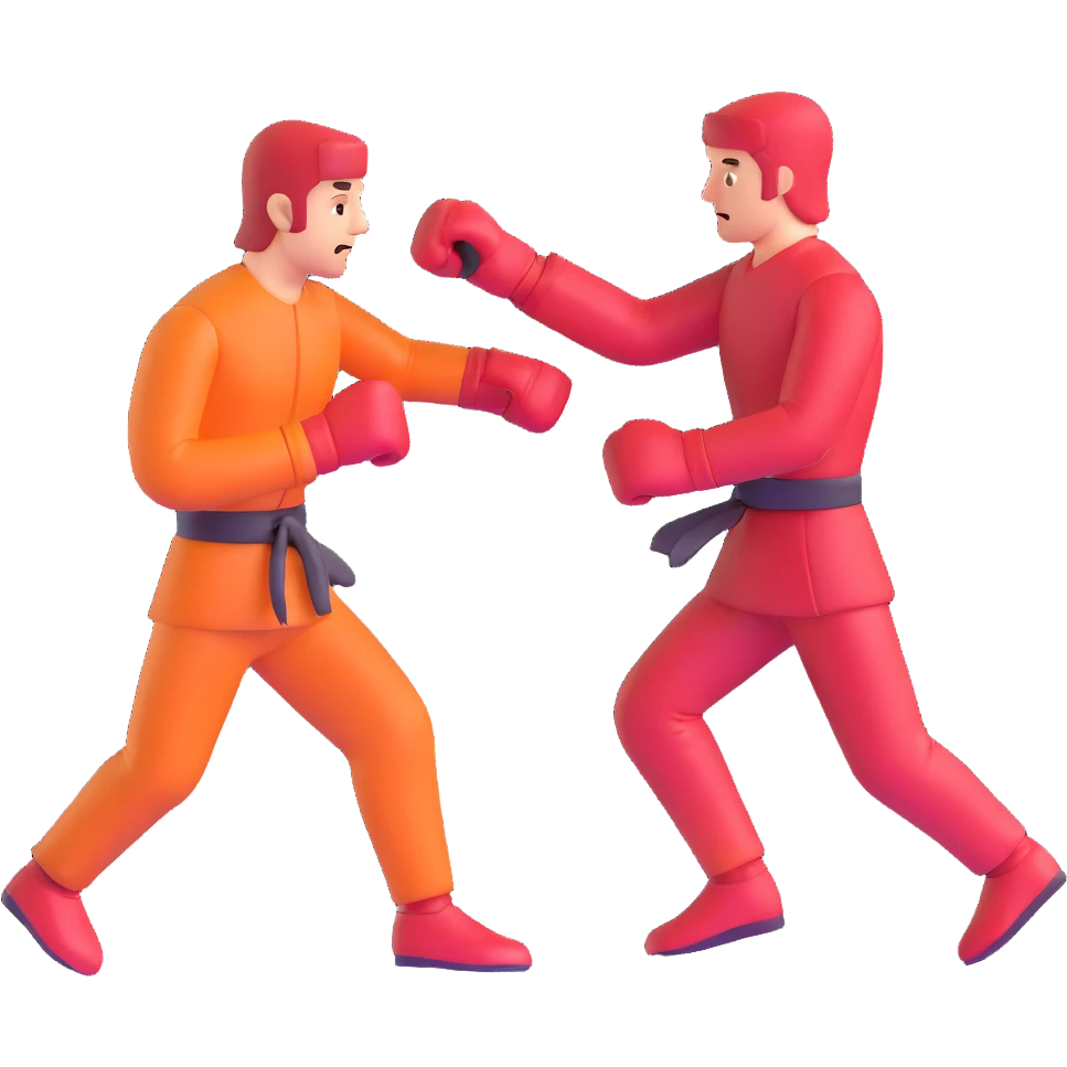 fight between two figures emoji