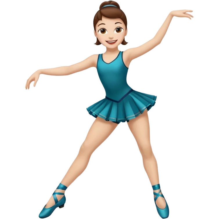 Jazz dancer white with brown hair wearing dance turning shoes not ballet shoes  emoji