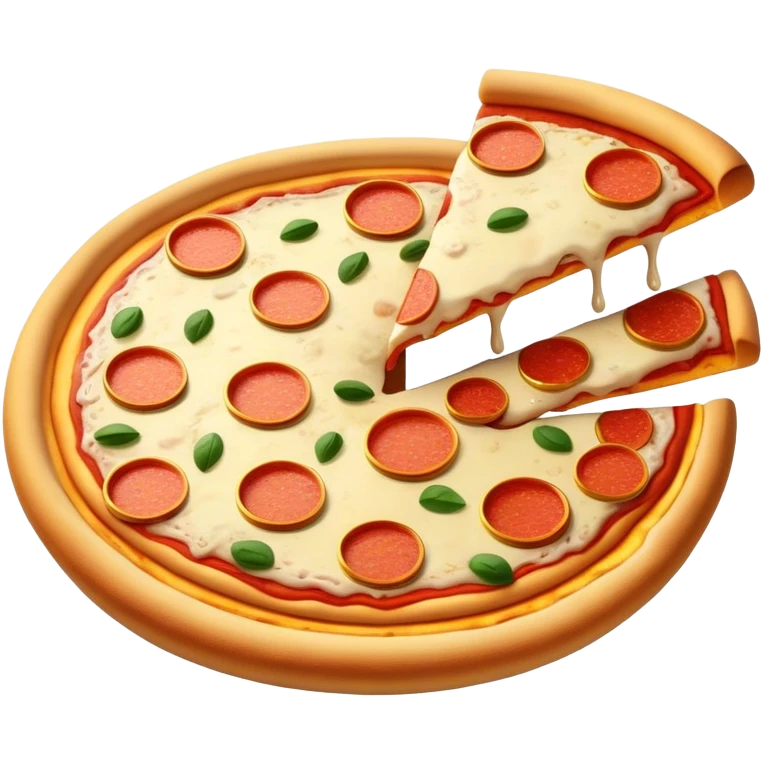 Pizza with gold bars emoji