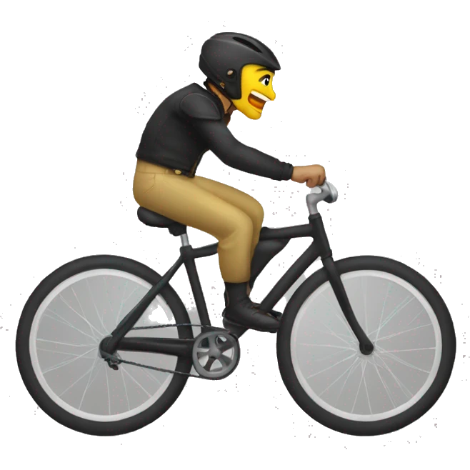 Talon sur un vélo  emoji