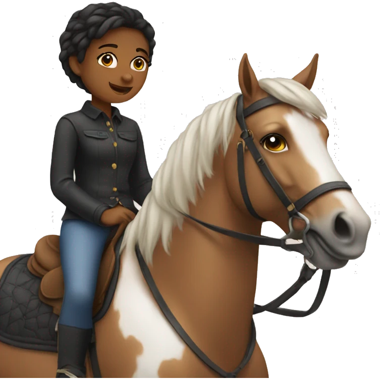 Girl on a horse emoji