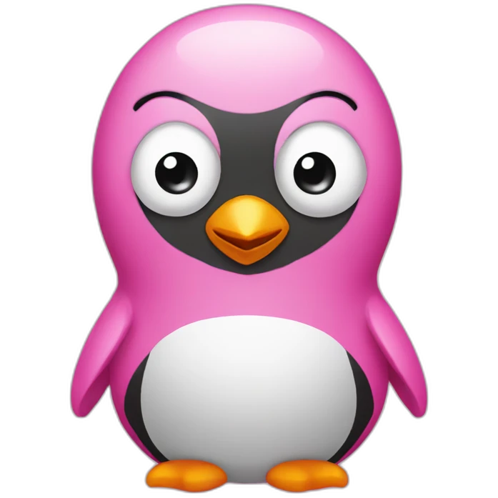 pink-peguin emoji