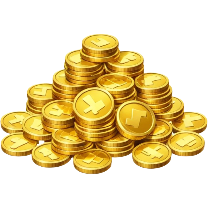 Golden coins emoji