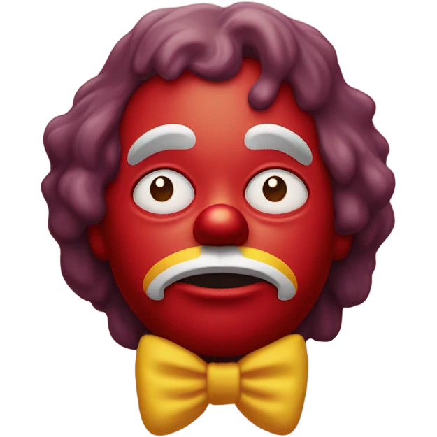ronald mcdonald sad emoji