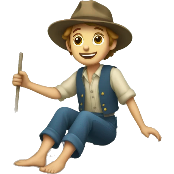 tom sawyer on a raft emoji