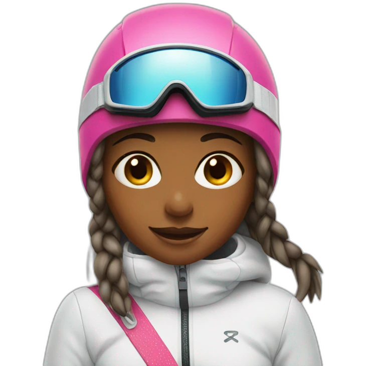 girl on a ski emoji