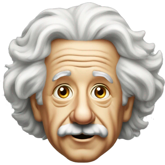 Albert einstein clever emoji