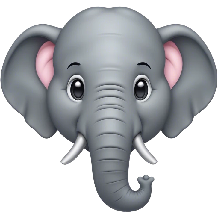 Cinematic Comical Elephant Portrait Emoji, Head tilted dramatically with an exaggeratedly amused expression, featuring a striking gray hide with whimsical wrinkles and wide, expressive eyes full of playful disbelief, Simplified yet hilariously expressive features, highly detailed, glowing with a slightly sassy glow, high shine, dramatic yet playful, stylized with an air of cheeky mischief, bright and endearing, soft glowing outline, capturing the essence of a spirited and over-the-top elephant, so meme-worthy it feels like it could trumpet its way into internet fame instantly! emoji