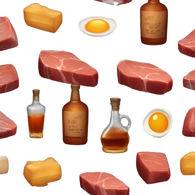 Ron Swanson steak whisky  emoji