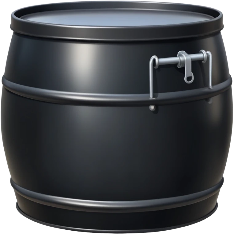 black oil drum emoji