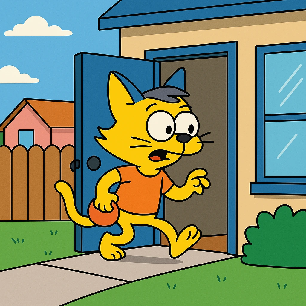 Sneak back – to return quietly and secretly.
The cat sneaked back into the house after being outside all night. emoji