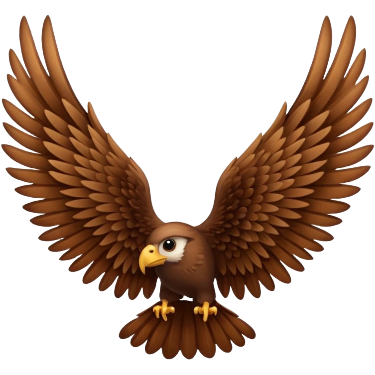 Brown colour long wings only not bird emoji