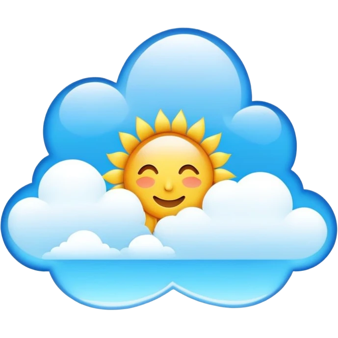 sunny sky scene emoji