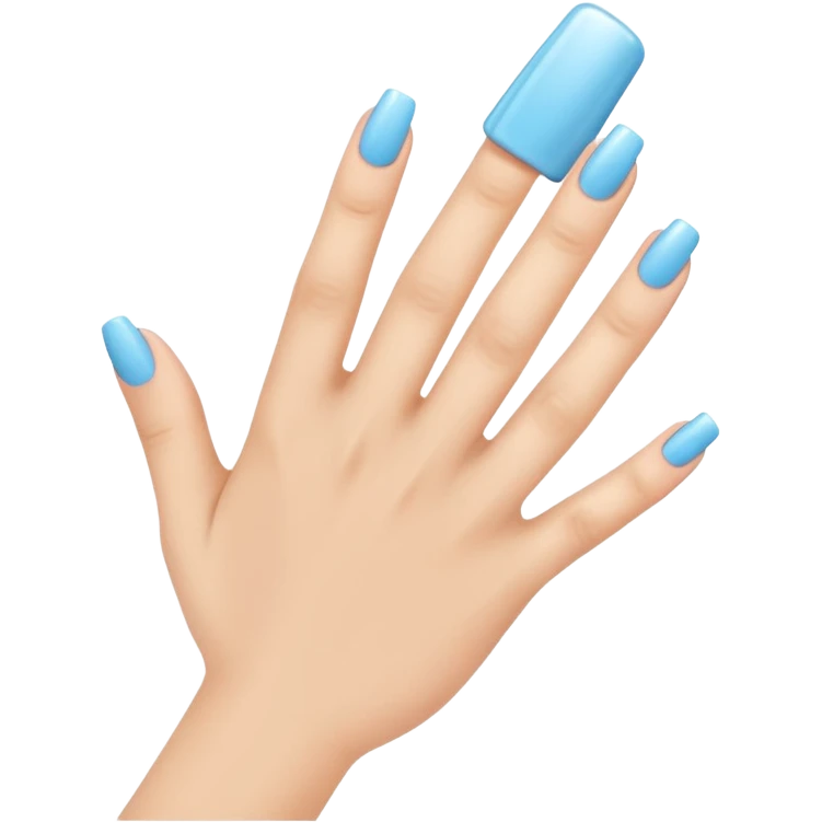 Light blue nails  emoji