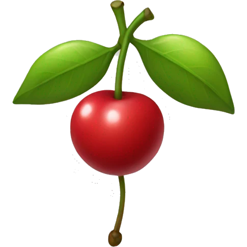Cherrys with a bow on the stem emoji