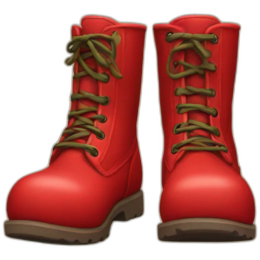 Red boots emoji