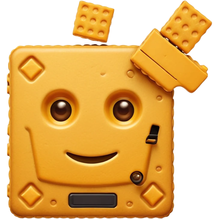 Cheez it with a gun to its head emoji