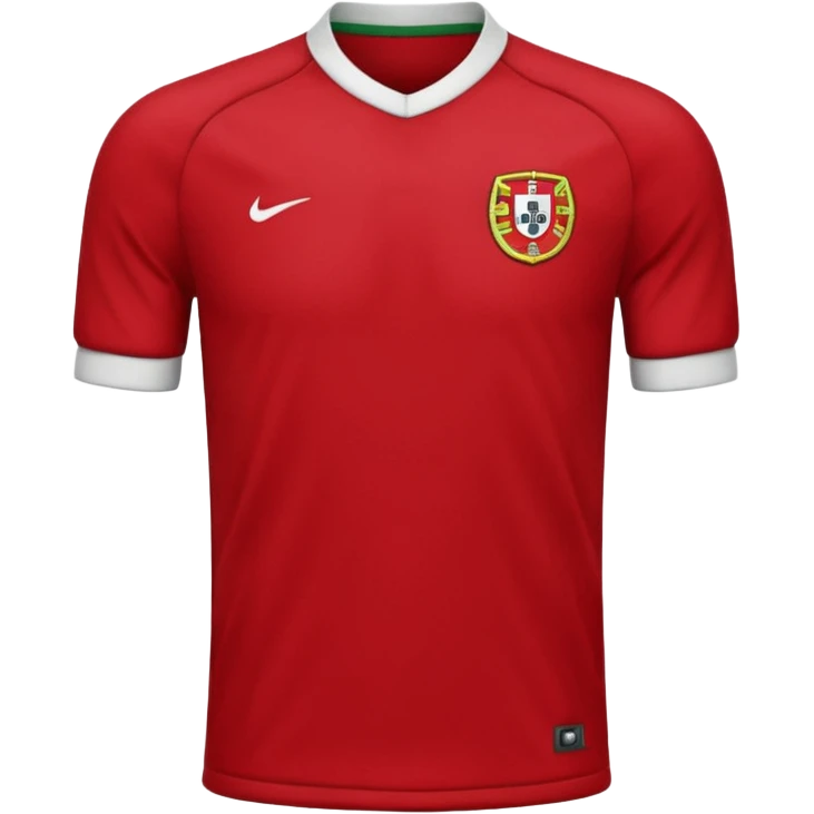 red Portugal football shirt emoji