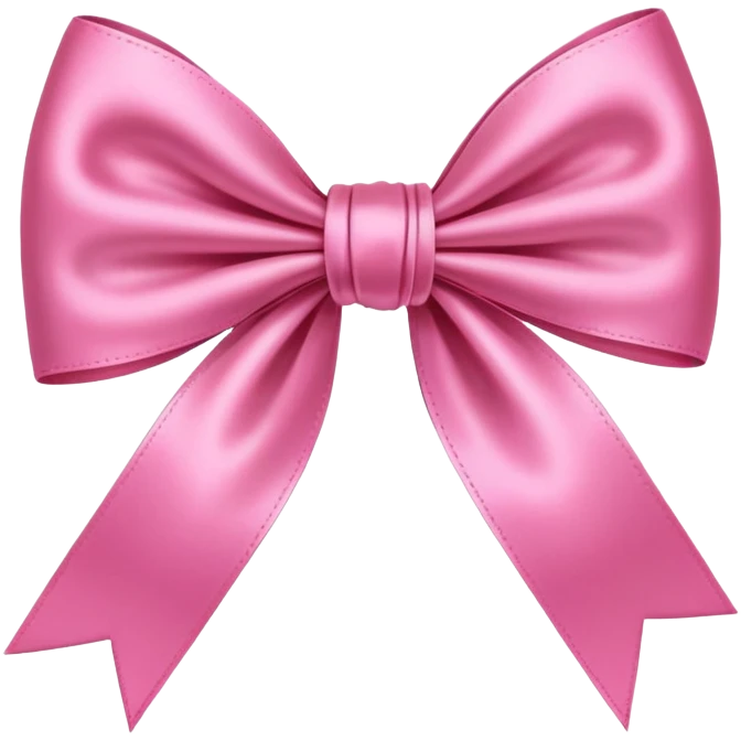 Pink bow emoji