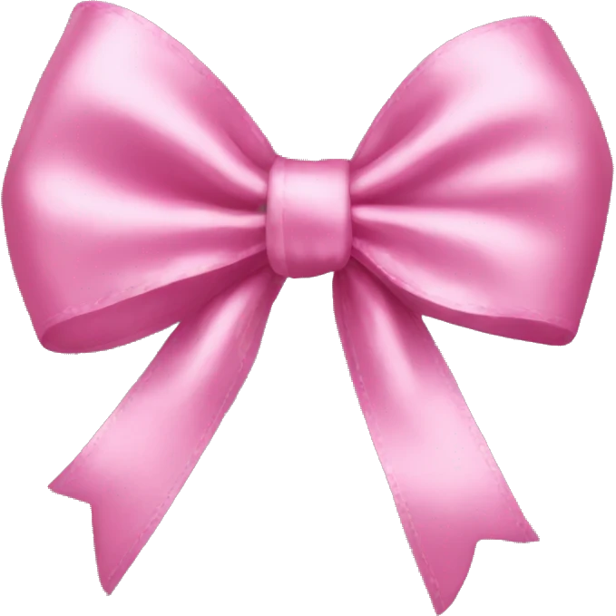 pink satin bow emoji