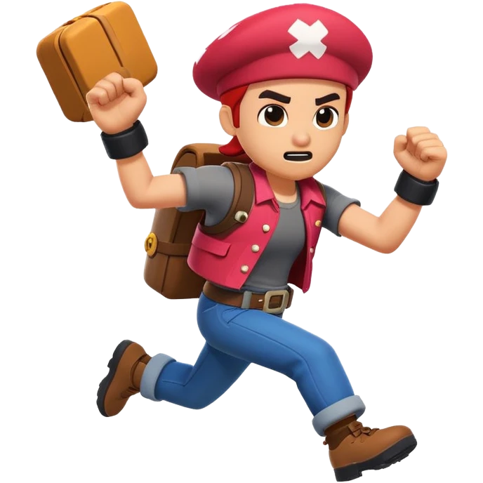 Brawl Stars character running emoji