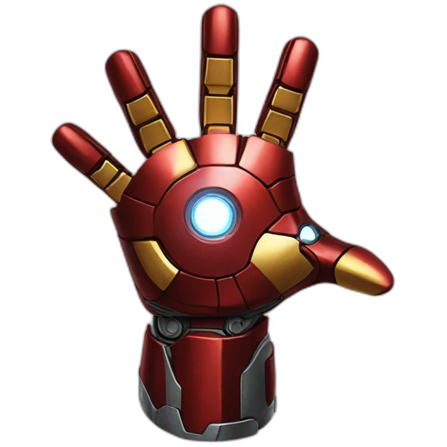 Iron man hand emoji