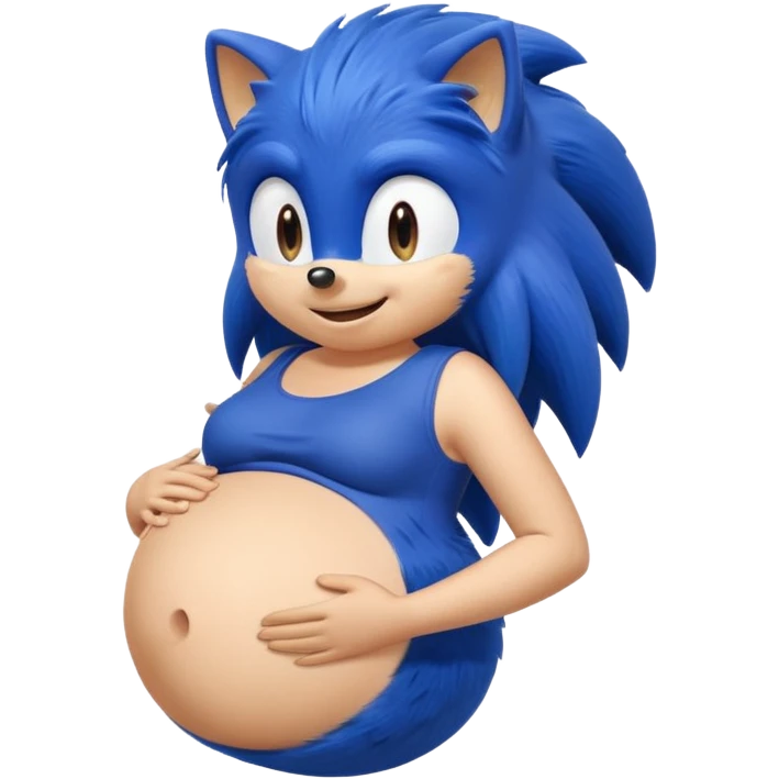 Pregnant sonic X emoji