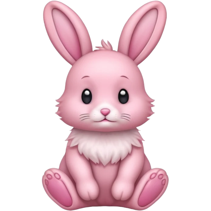 A pink bunny  emoji
