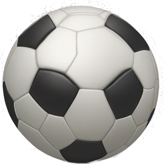 Emoji de una pelota de futbol con cara triste emoji
