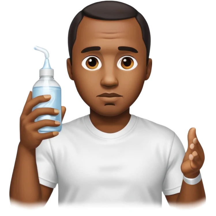P Diddy covered in baby oil, standing in Ohio emoji