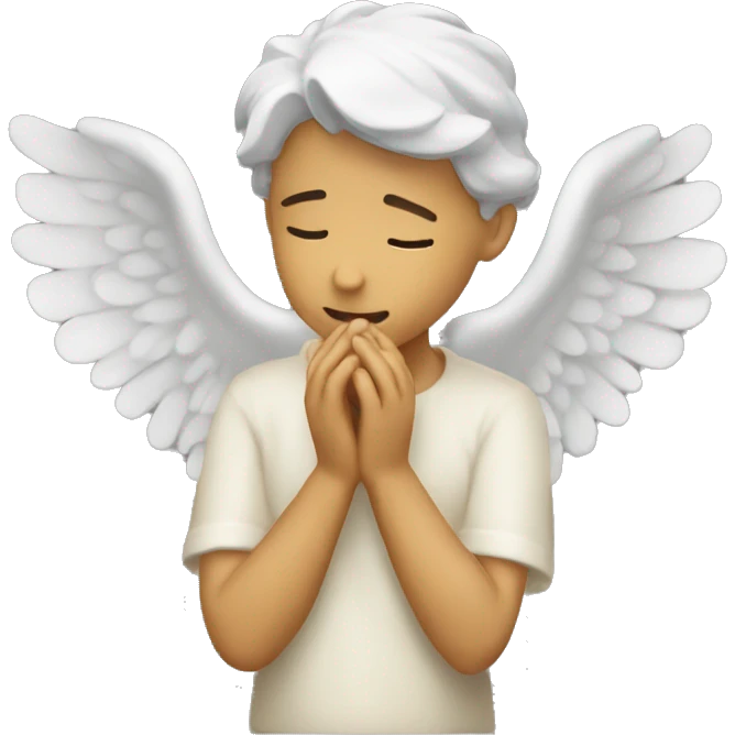 Whispering angel emoji