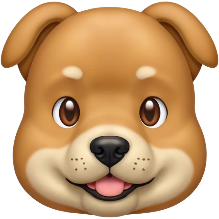 a dog have xijinping‘s head emoji